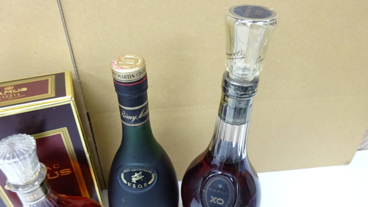 千葉05005AS] 未開栓 ブランデー 3本 まとめ売り ☆ CAMUS REMY MARTIN