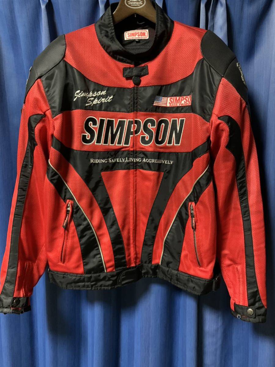 SIMPSON シンプソン メッシュジャケット ナイロンジャケット ライディングジャケット LLサイズ