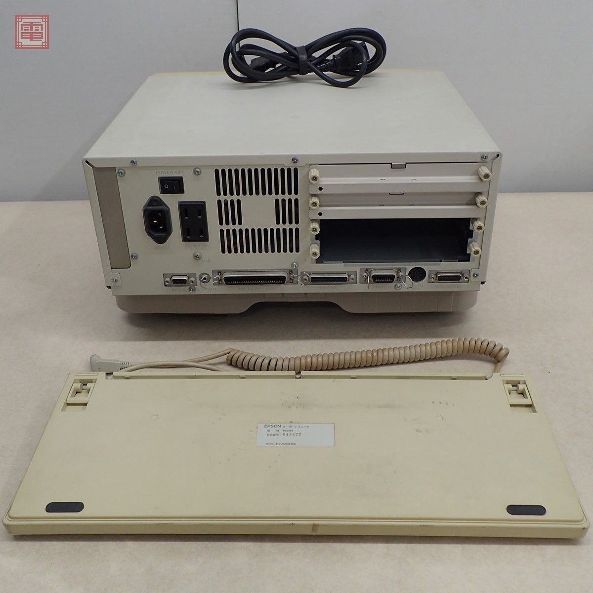 EPSON PC-486HG（PC486HG3）本体 + キーボード 箱付 エプソン 通電不可