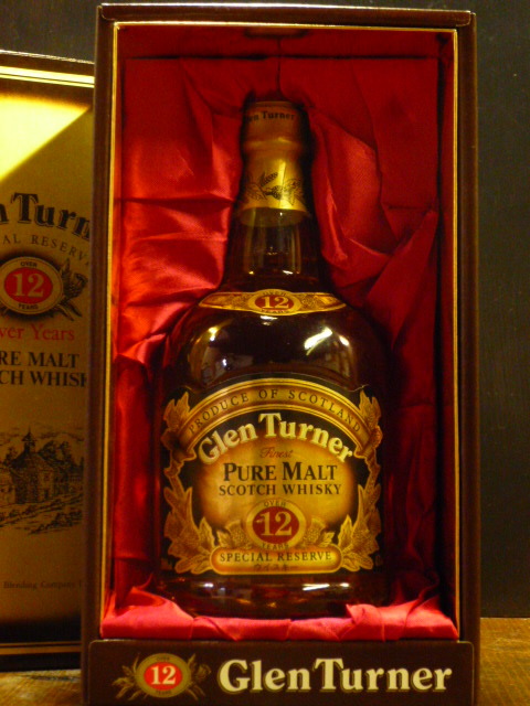 Glen Turner」12年 PURE MALT 旧ボトル 金キャップ グレンターナーOver