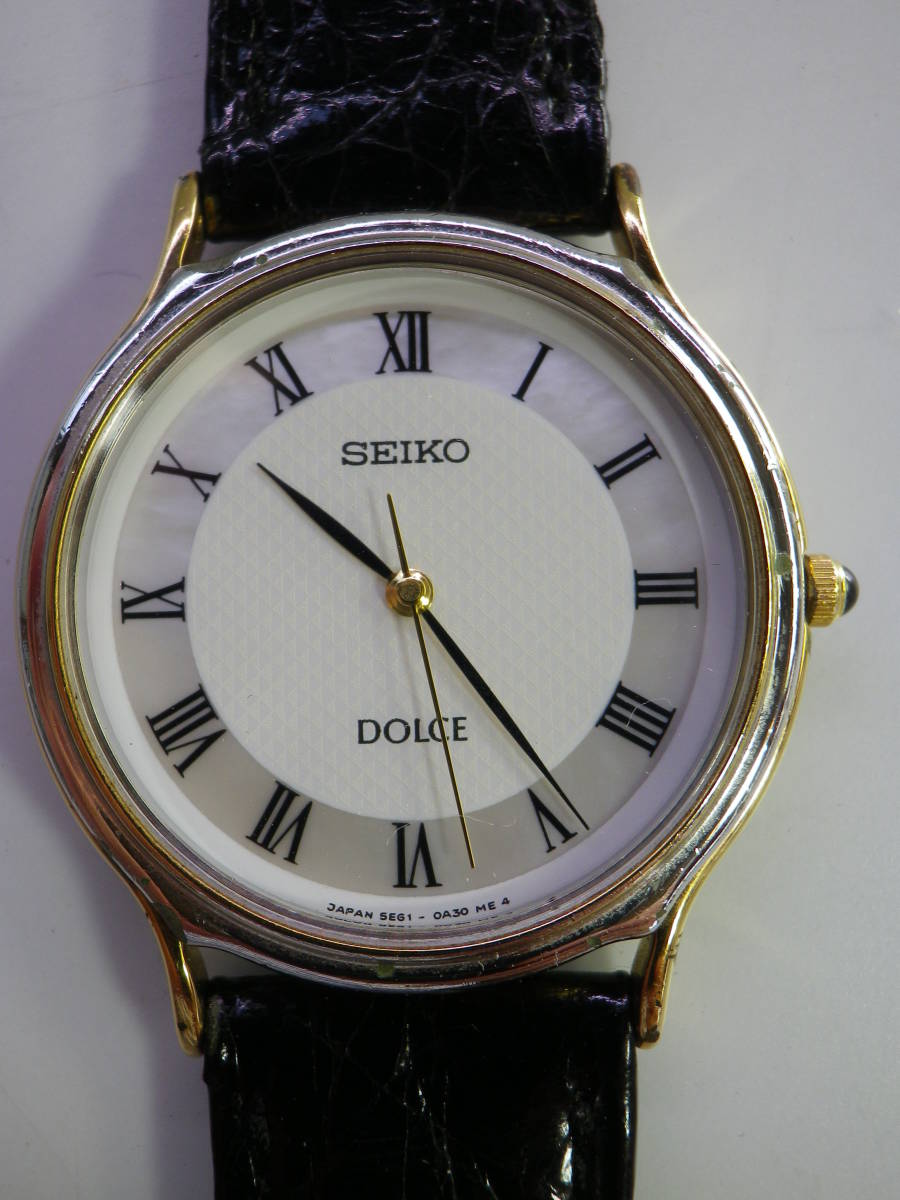電池交換済 SEIKO DOLCE 8J41-8000 セイコー ドルチェ QZ