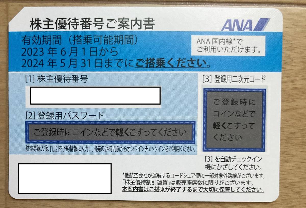 ANA株主優待券1枚＆冊子｜リベシティフリーマーケット 【ナビ通知送料