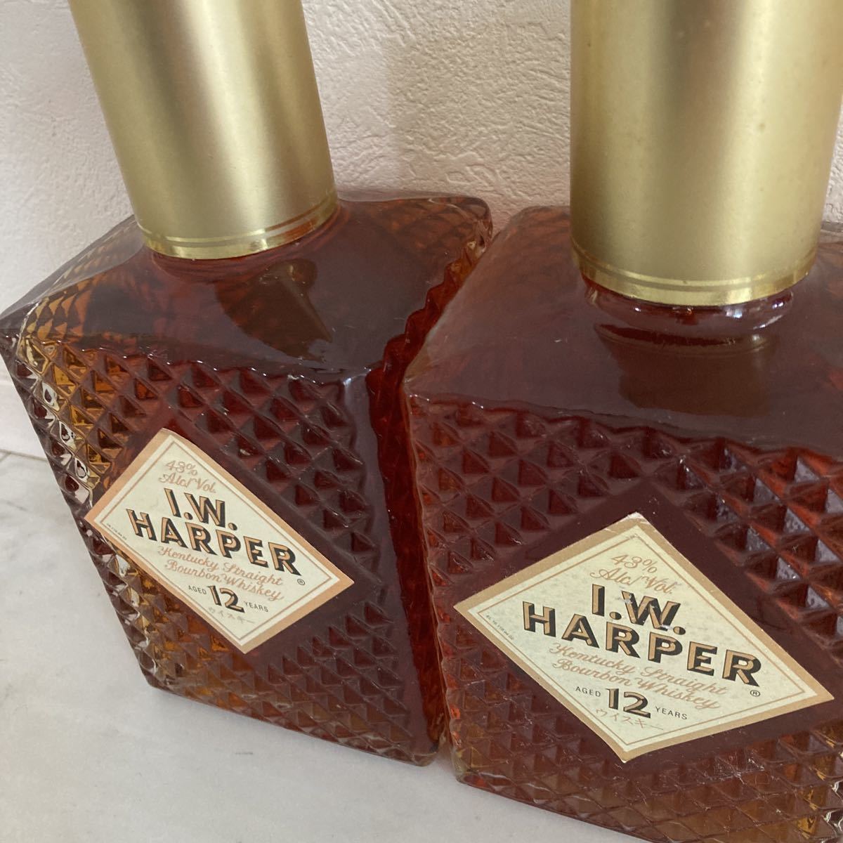 12年 HARPER ハーパー ウイスキー 750ml IWハーパー 2本セット W I.W I