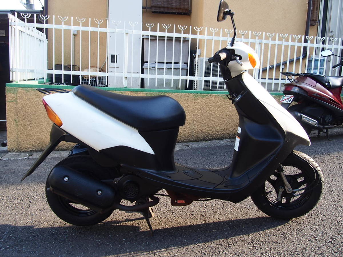 説明文必読！！スズキ　レッツ2　CA1PA　実働確認　白　2スト50㏄　現状販売　神奈川県相模原市緑区発