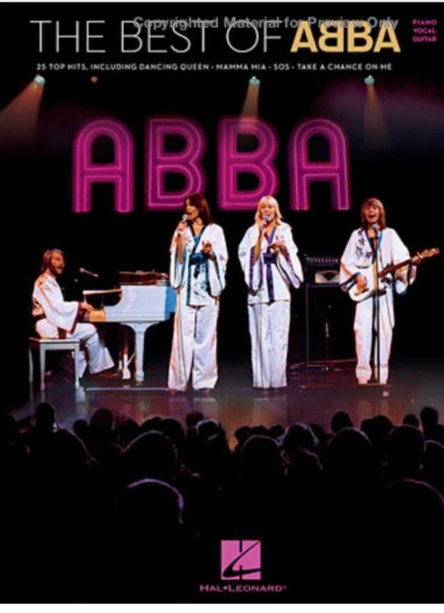 ABBA アバ ベスト楽譜 ピアノ ギターコード ボーカル ヴォーカル　輸入楽譜　ー