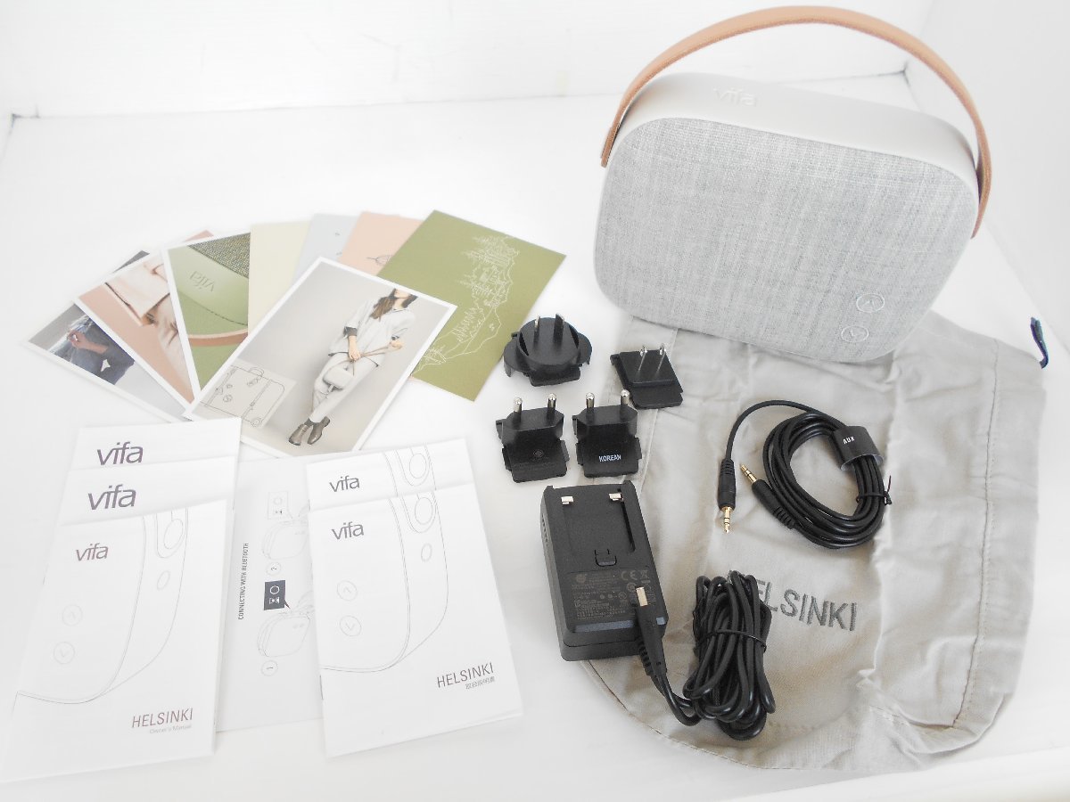 ●Vifa HELSINKI VIFA040 ポータブル Bluetooth スピーカー ヘルシンキ ポータブルスピーカー 箱 説明書付き Vifa Helsinki com: .com ポータブル スピーカー