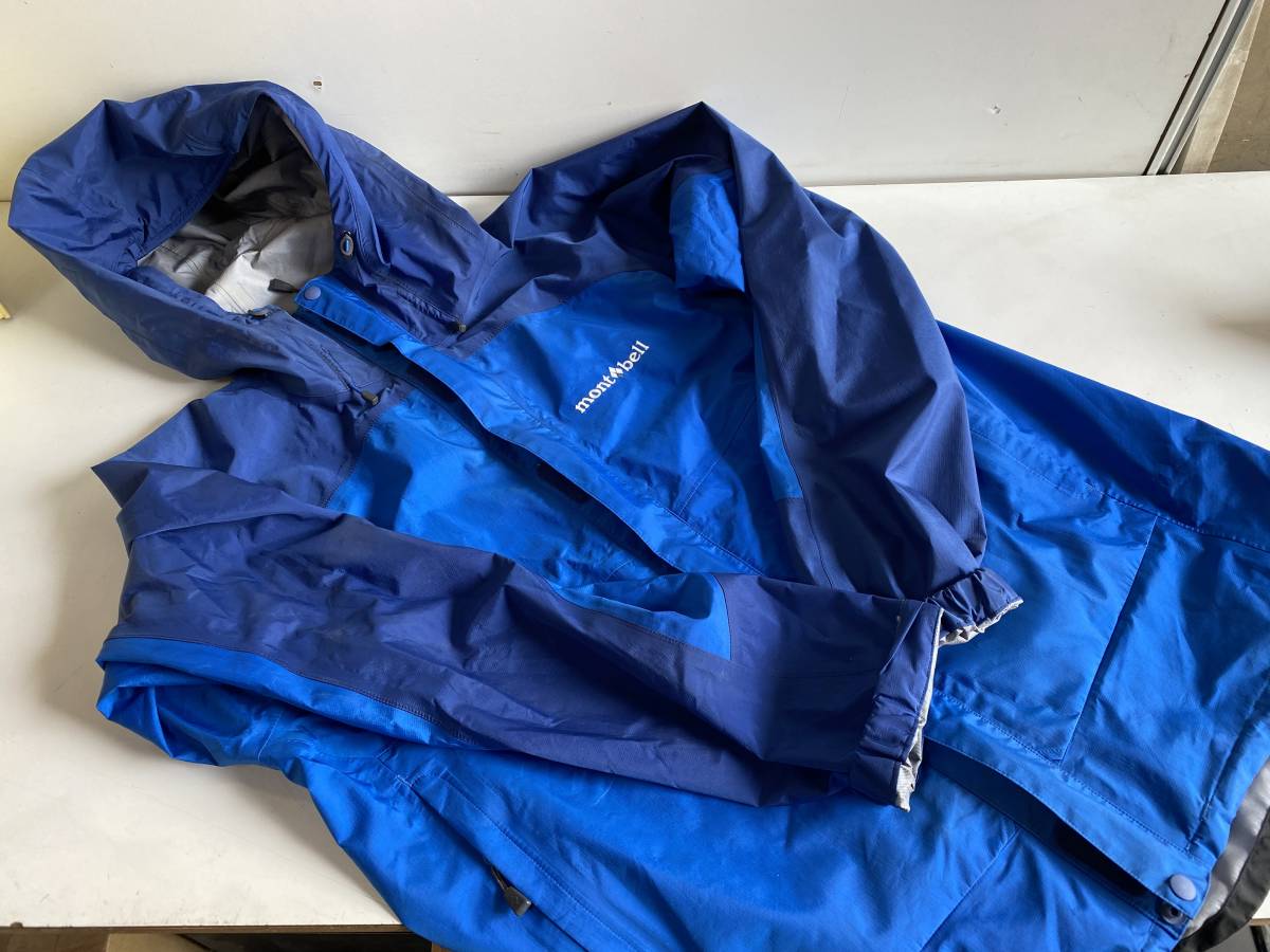 Wt652◆mont-bell モンベル◆マウンテンパーカー 1975 アウトドアウエア アウトドア ジャケット 青/ブルー 