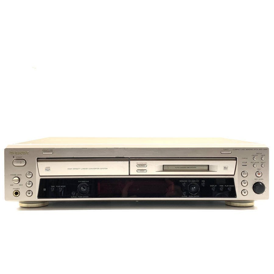 動作良好の美品】 SONY MXD-D400 SONY MXD-D400 CDプレーヤー MDデッキ