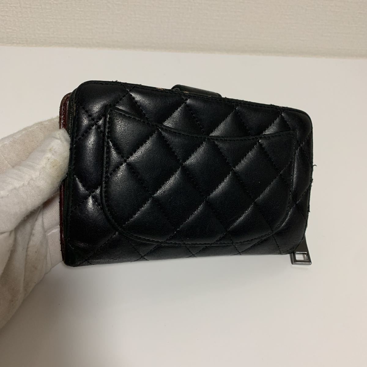 買いお得 希少CHANELマトラッセがま口財布 黒 公式通販サイトでお買い 希少 CHANEL シャネル マトラッセ がま口 ココ