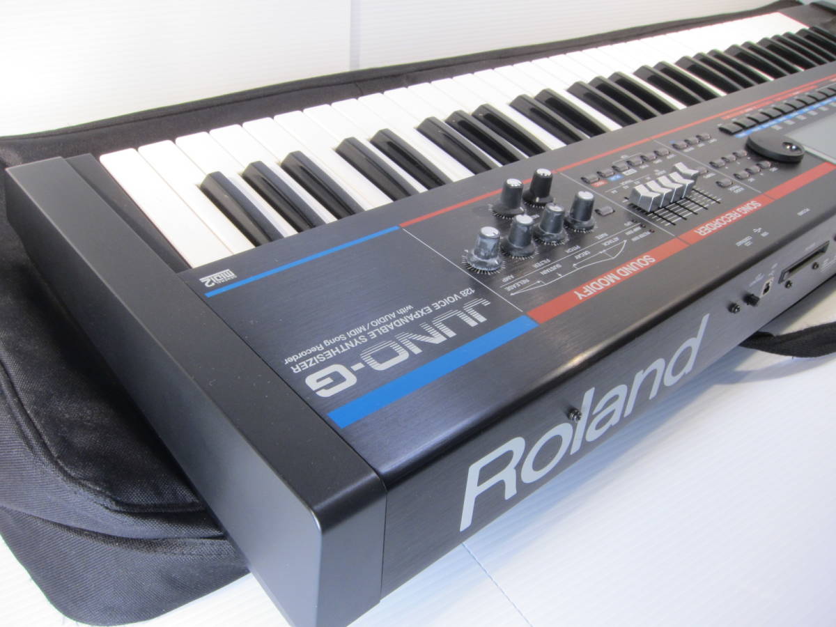 Roland ローランド シンセサイザー JUNO-G 純正ソフトケース付き 液晶