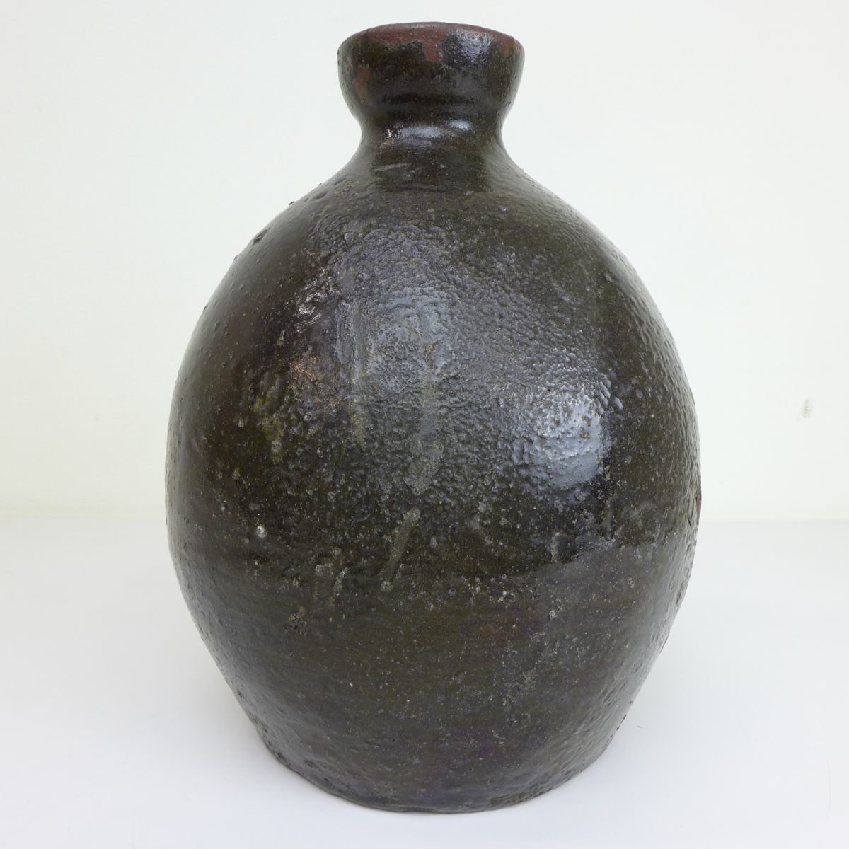 佳香】人間国宝 加藤土師萌 日吉窯 白斑筒茶碗 共箱 茶道具 本物保証
