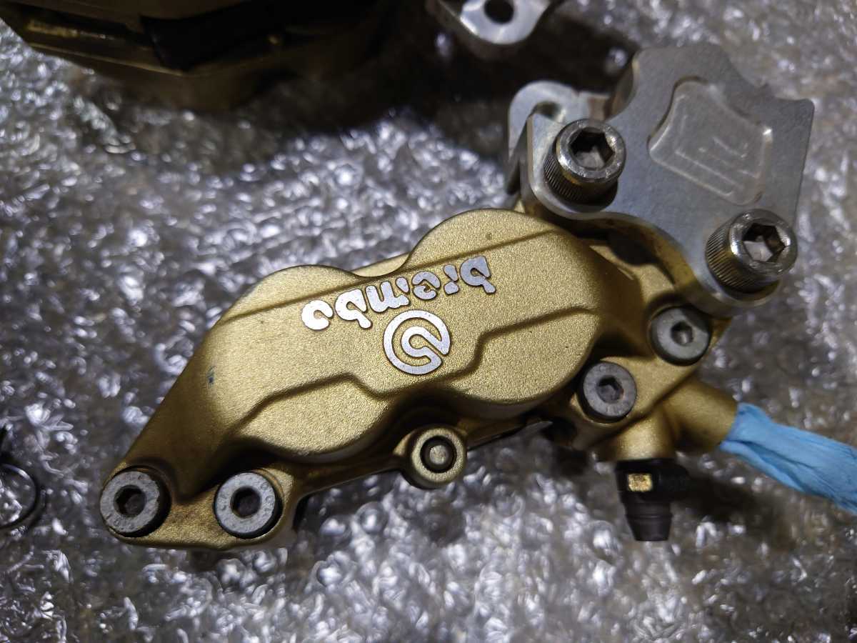 ゼファー750フロント4potキャリパー塗装品 ゼファー750 キャリパー流用
