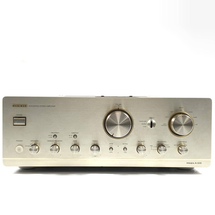 ONKYO オンキヨー Integra A-929 プリメインアンプ 定格出力100W+100W(8時)◆現状品
