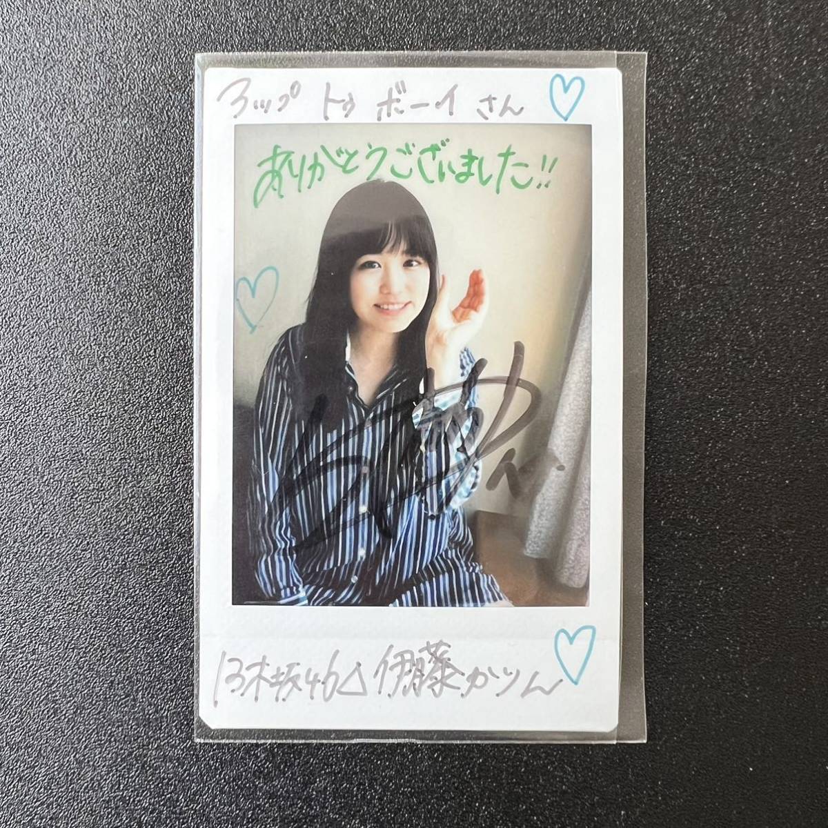 激レア】抽プレ 直筆サイン入り チェキ 3枚まとめ 乃木坂46 伊藤かりん 