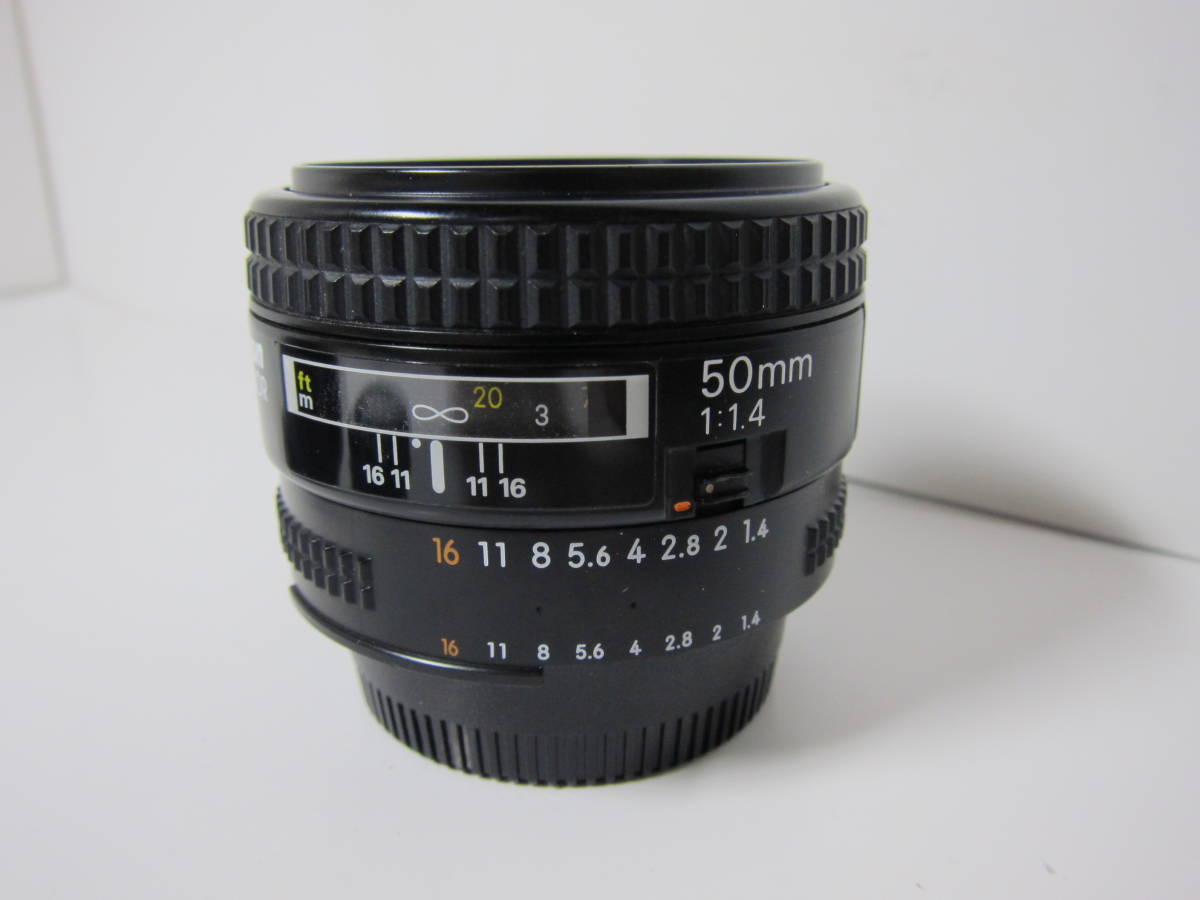 Nikon AF 50mm f1.4 New (フード HS-7 付き) □ 10674 【公式通販】