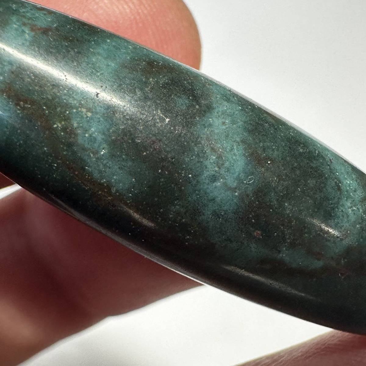 紅朱砂金銭釣天珠　如意天珠　財運　金運を釣り上げる　投資　ギャンブル