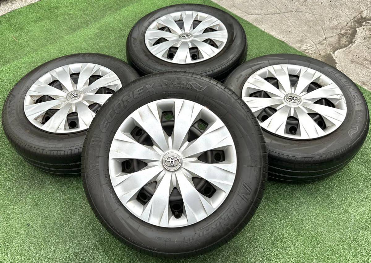 トヨタ 純正 15インチ スチールホイール＆ラジアルタイヤ 2021年製 195 