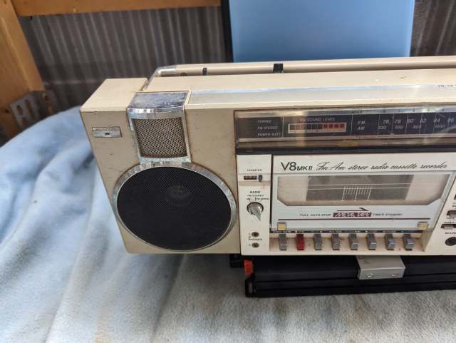 S:SANYO サンヨー MR-V8 MKⅡ ラジカセ ラジオ カセットレコーダー