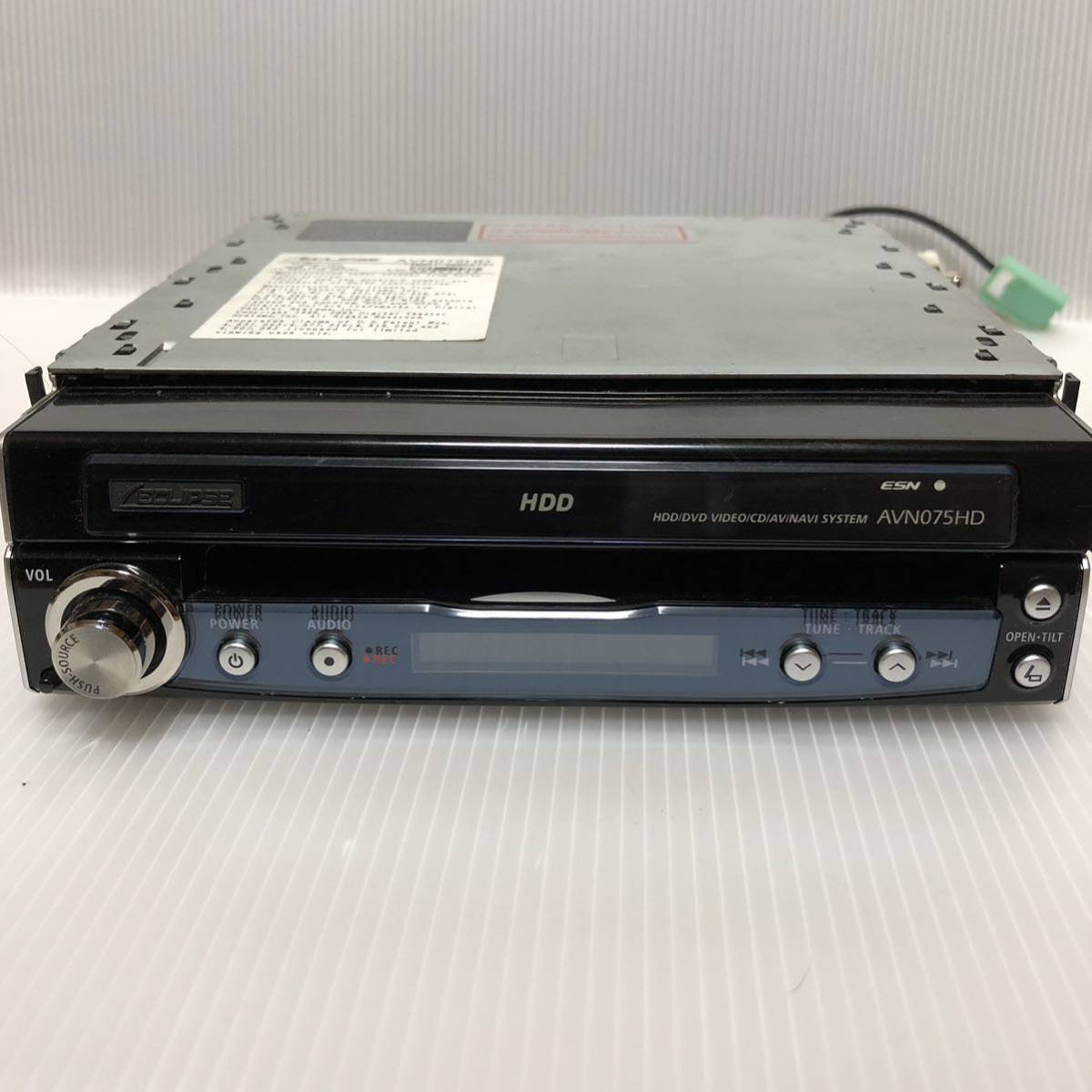イクリプス HDDナビ AVN076HD DVD⁄CD⁄MP3⁄WMA 1DINタイプ 訳あり 1DIN