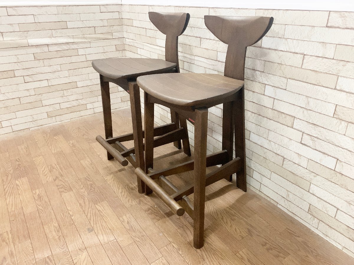 shirakawa シラカワ カウンターチェア 1脚のみ ハイスツール イス 木製