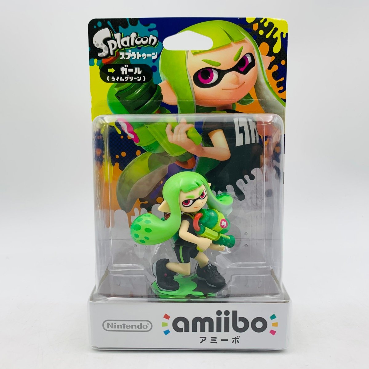新品未開封 任天堂 amiibo アミーボ スプラトゥーン ガール ライムグリーン