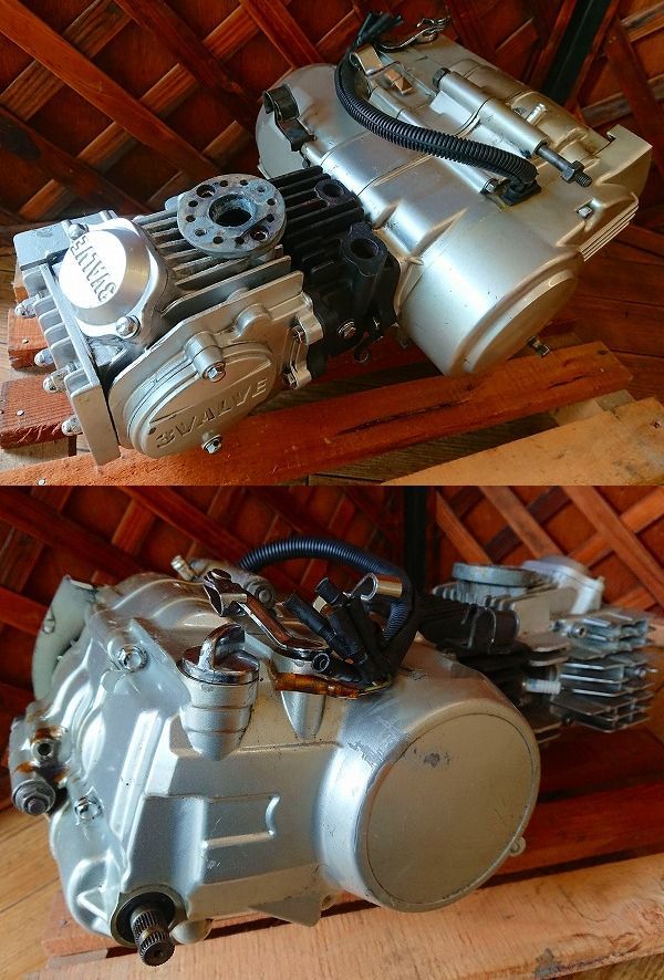 中華エンジン　107cc ジャンク 4ミニ☆107cc☆3バルブ中華エンジン☆ジャンク中古☆社外汎用品☆カブ
