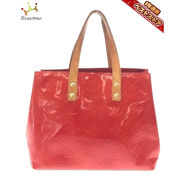 ルイヴィトン LOUIS VUITTON ハンドバッグ M91088 リードPM パテントレザー（モノグラムの型押し）・レザー ルージュ MI0050 バッグ