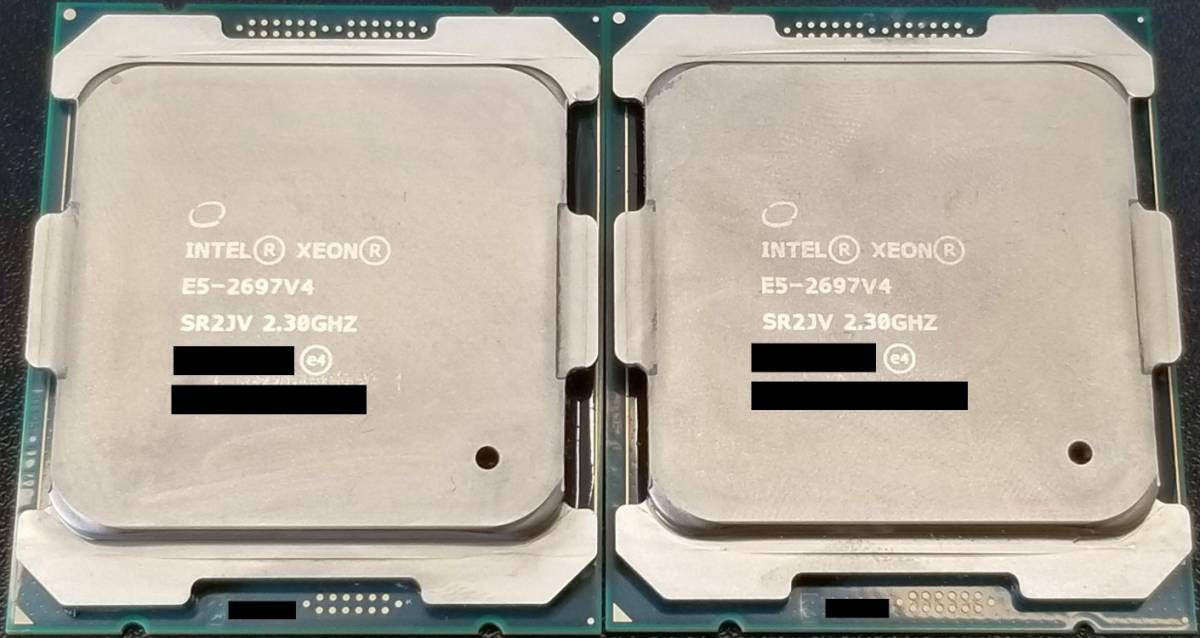 ​【爆速18コア36スレッド】Intel Xeon E5-2697 v4 SR2 Intel CPU Xeon E5-2697 v4 SR2JV 2個セット 18C/36T 2.3～3.6GHz