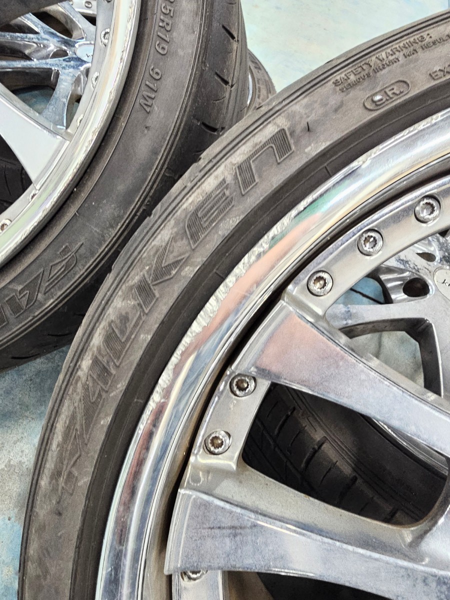 クレンツェLXZ(クロームメッキ) 19インチ 235/35R19 8J+49(2本)9J+44