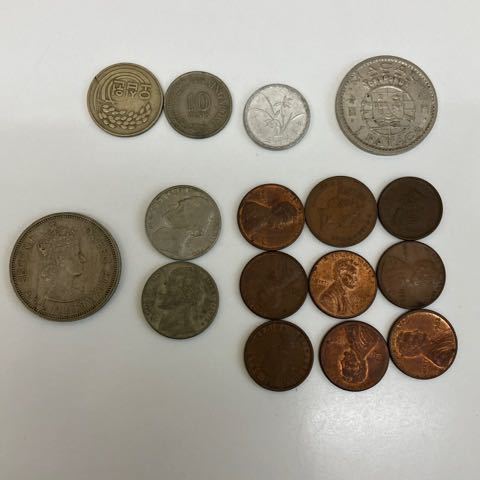 TM0605】外国銭 まとめ 約66.4g 香港 古銭 海外 通貨 貨幣 お金 中国