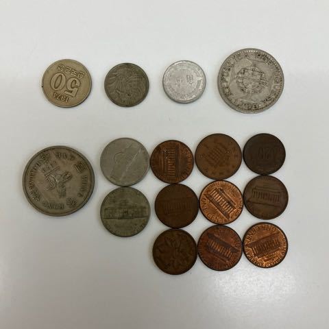 TM0605】外国銭 まとめ 約66.4g 香港 古銭 海外 通貨 貨幣 お金 中国