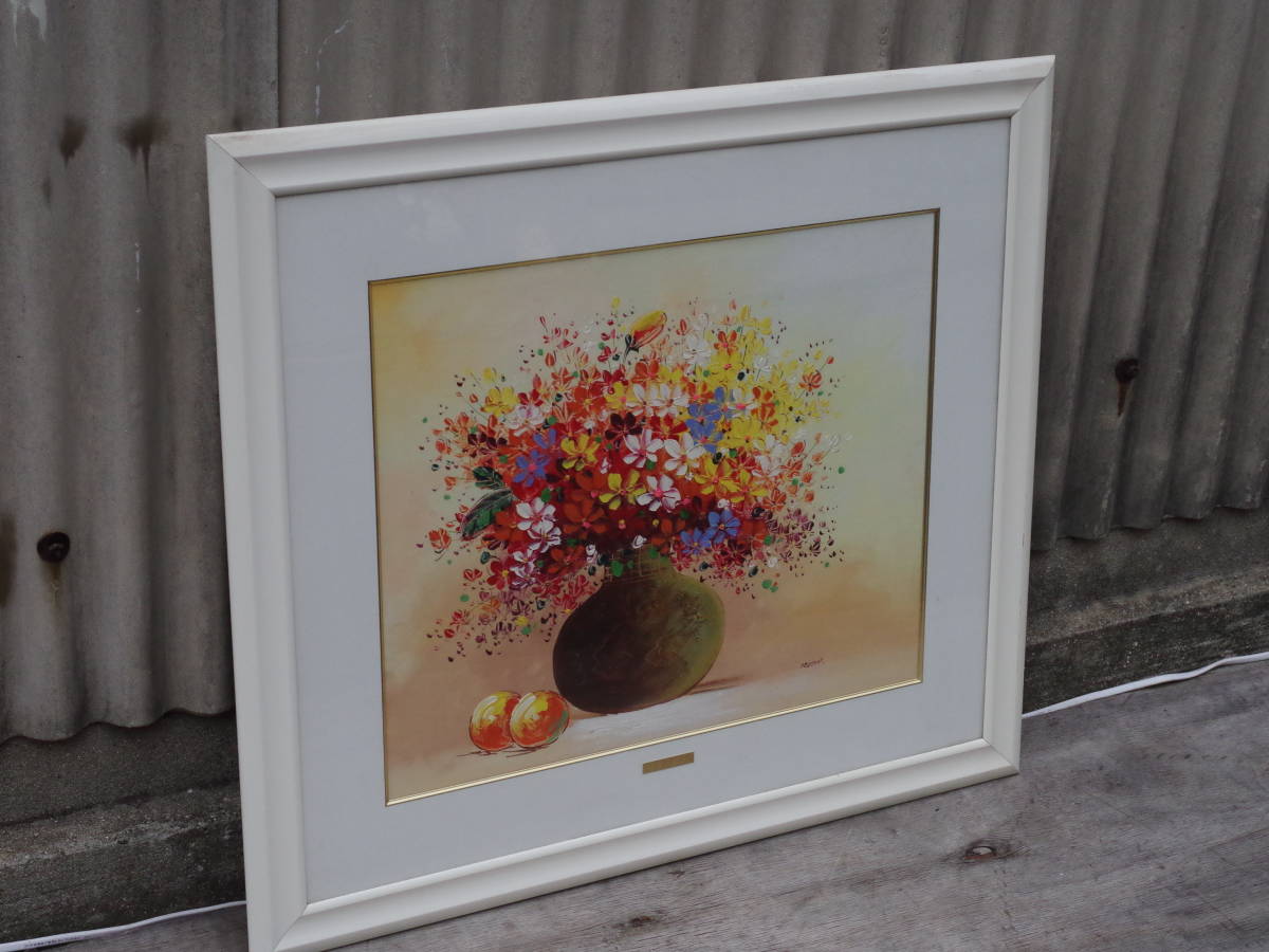 【真作】 池田啓子 油彩 真作 花 額装 静物画 油絵 IKEDA油彩 真作】 池田啓子 油彩 真作 花 額装 静物画 油絵 IKEDA油彩 ◇真作