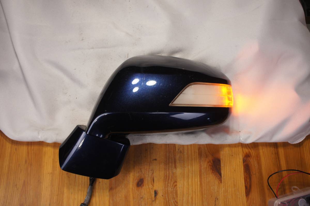 動作確認済 助手席側 7ピン B557P GB3 GB4 GP3 フリード スパイク サイドミラー ウインカー 左 L ブルー P5725 8326 ホンダ 純正@2132s