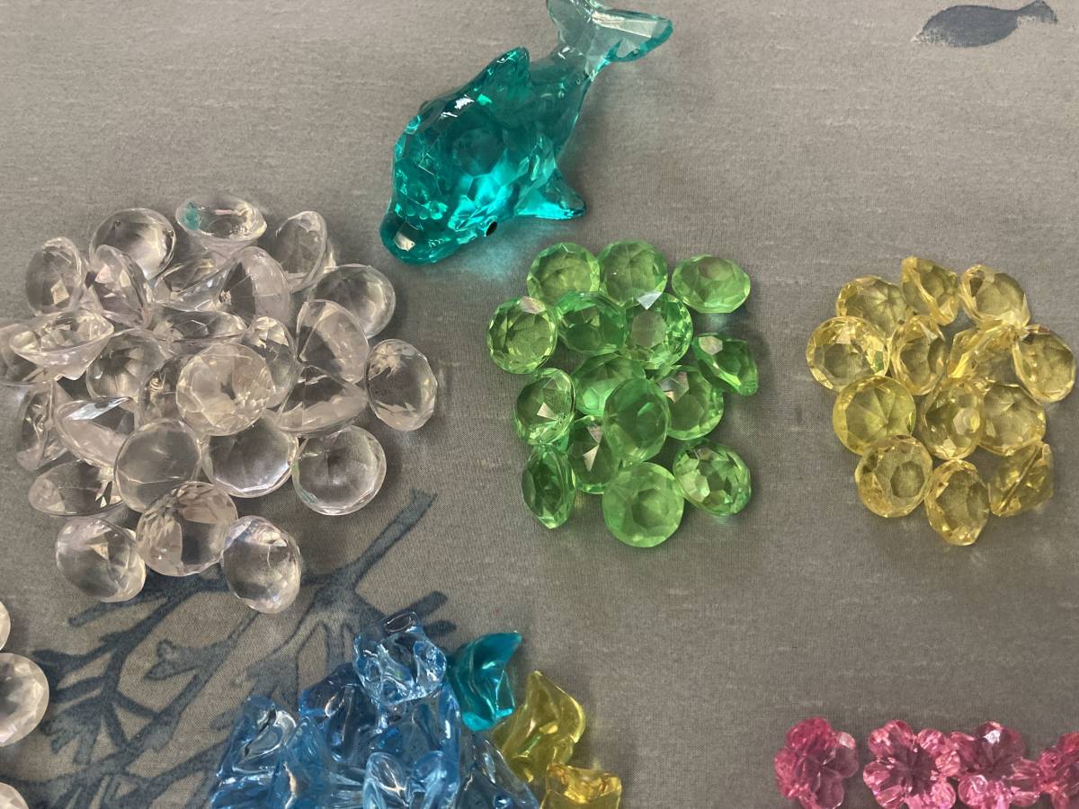 美品】アクリルアイス◇イルカ.ディズニー.花.ハート.ダイヤカット.車