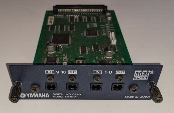 MY16-ＡＴ(動作確認済)　ヤマハ16チャンネルADAT入出力カード　Mini-YGDAIカード　ＤＭＥ64Ｎ，ＤＭＥ24Ｎ，ＬＳ9、０1Ｖ等ＡＤＡTカード