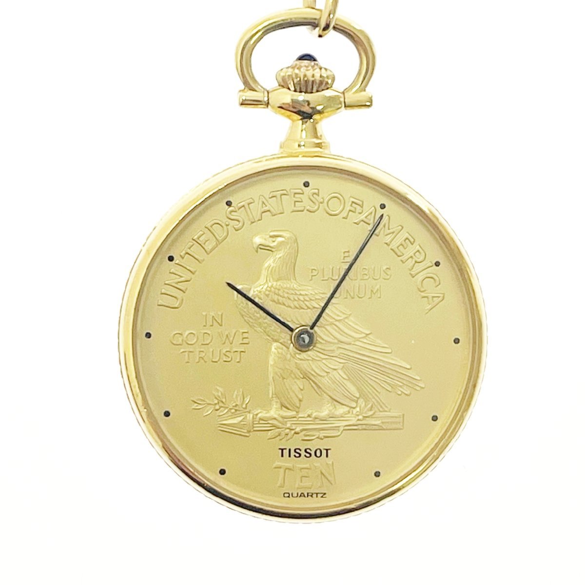 1円スタート】【箱付き】TISSOT ティソ TEN GP ゴールド文字盤 