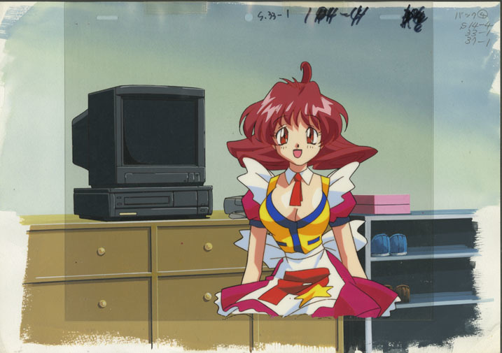 SEGA SATURN GAME　ぱにっくちゃん / Panic-chan　セル画（A1止め）［梱包サイズ60］3824 | ぱにっくちゃん | ゲームソフト