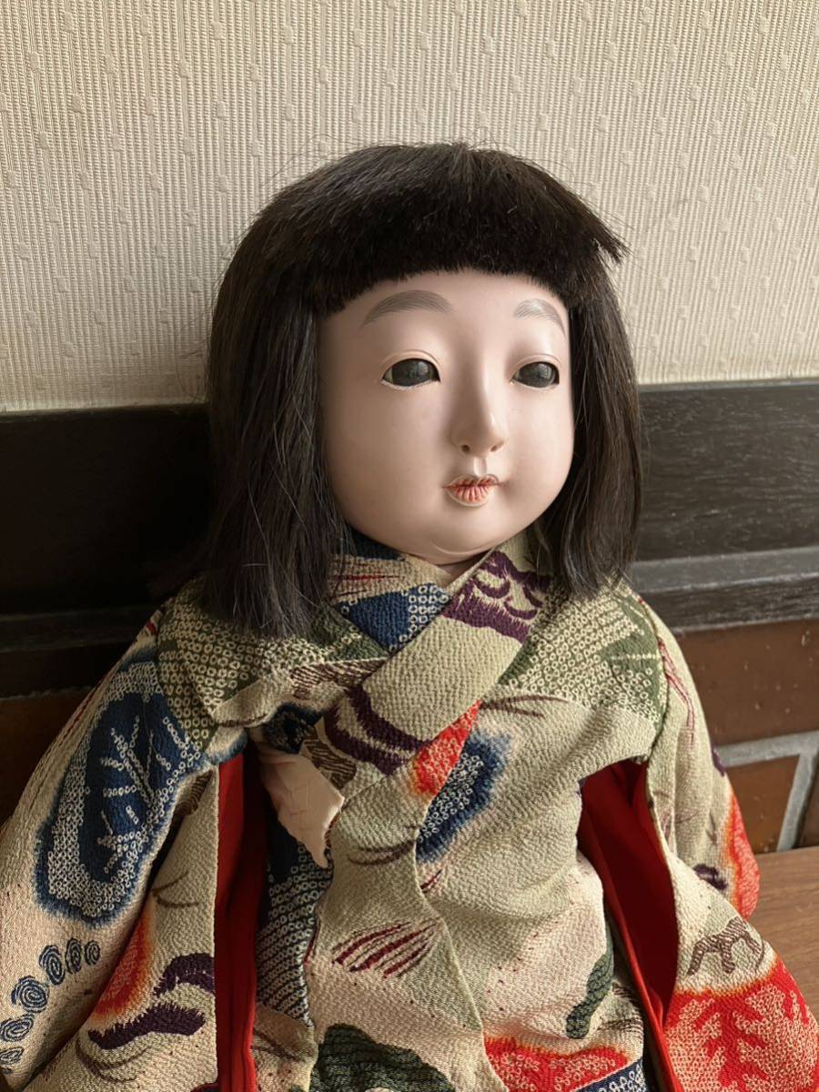 あどけないお顔の市松人形 大正時代 市松人形館所蔵(市松人形)｜売買