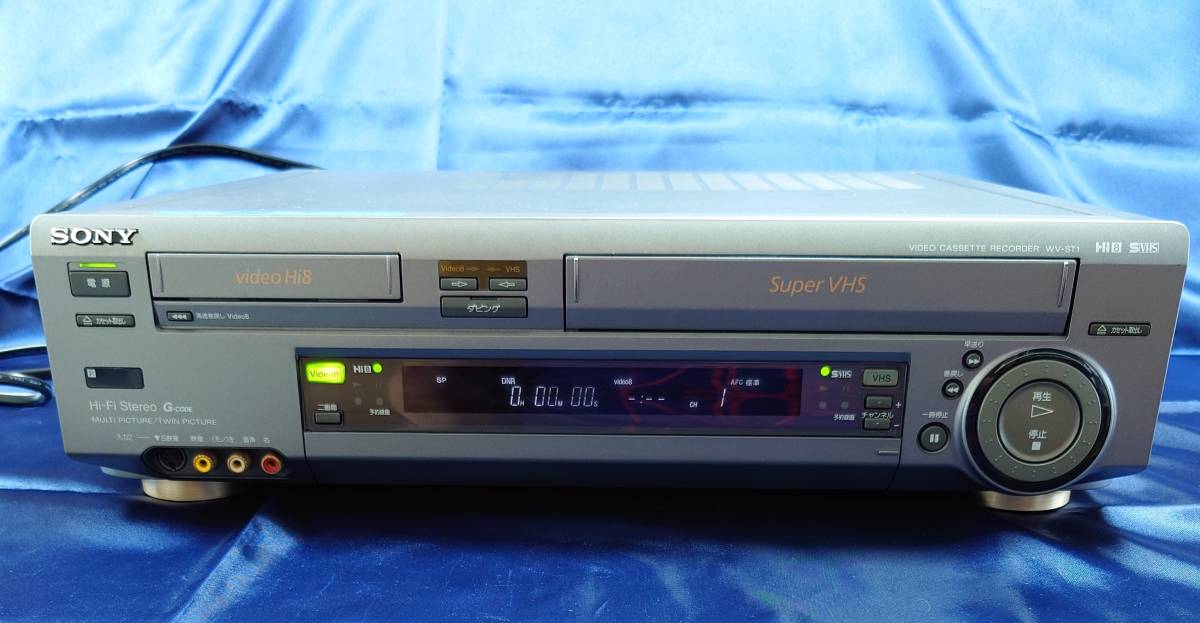 ジャンク品】SONY ソニー Hi8/S-VHSビデオデッキ WV-ST1 ☆ 75E4F-8