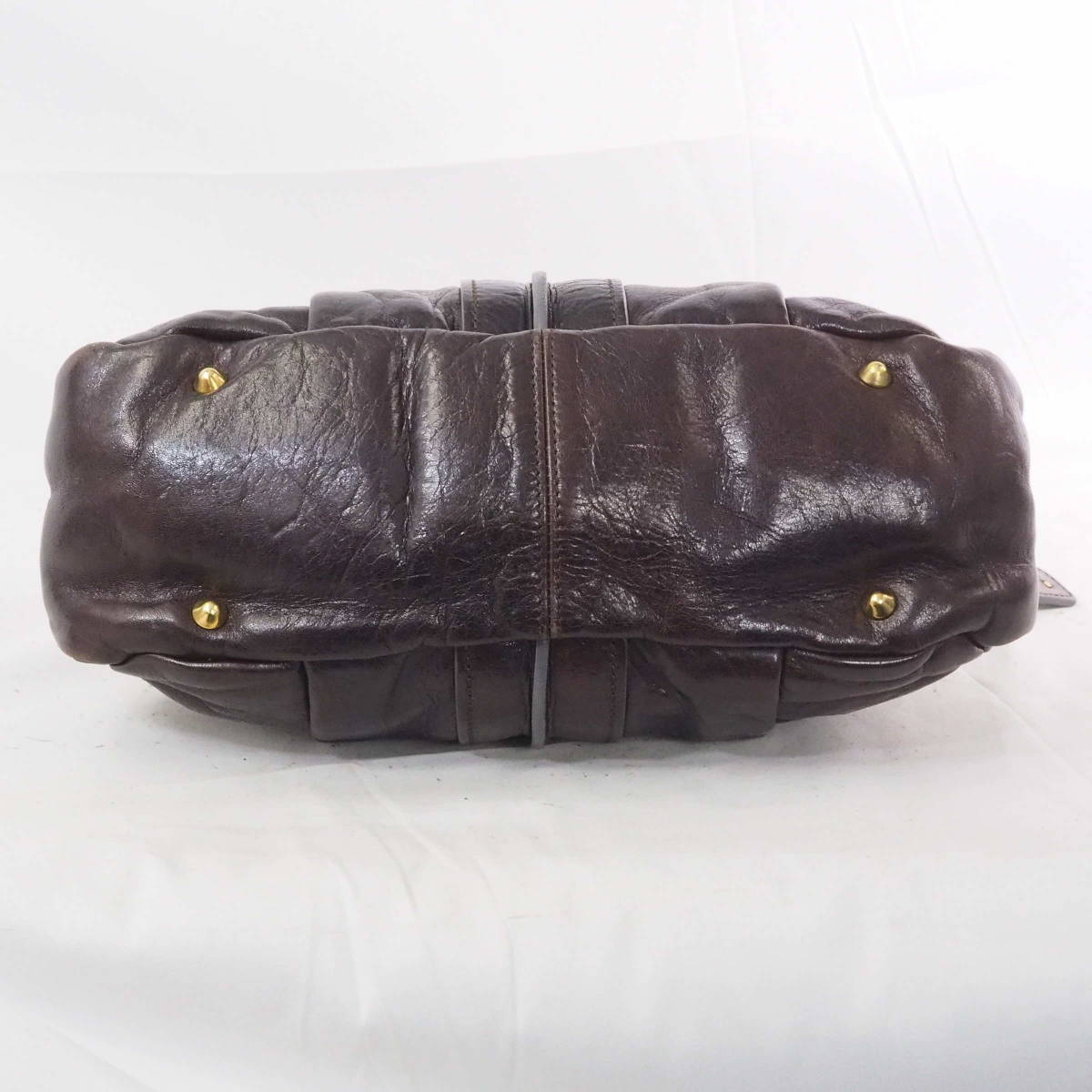 クロエ エロイーズ Chloe レザー ダークブラウン ゴールド金具 