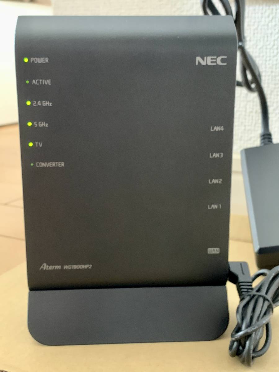 Nec Aterm Router NEC IPv6オプション対応無線LANルーター Aterm PA-WG1900HP2 取扱説明書付属/802.11a/b/g/n/ac 3 ...