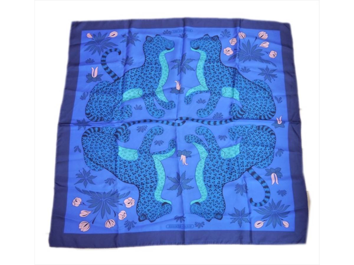 HERMES エルメス カレ90 水色 【公式通販】