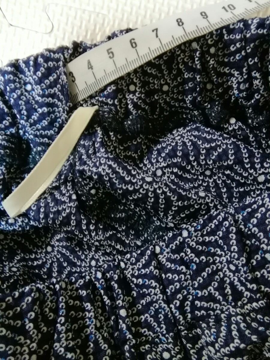 着物リメイク 大島紬ブラウスと浴衣リップルスカートのセット/ゆったりめ重ね着個性的