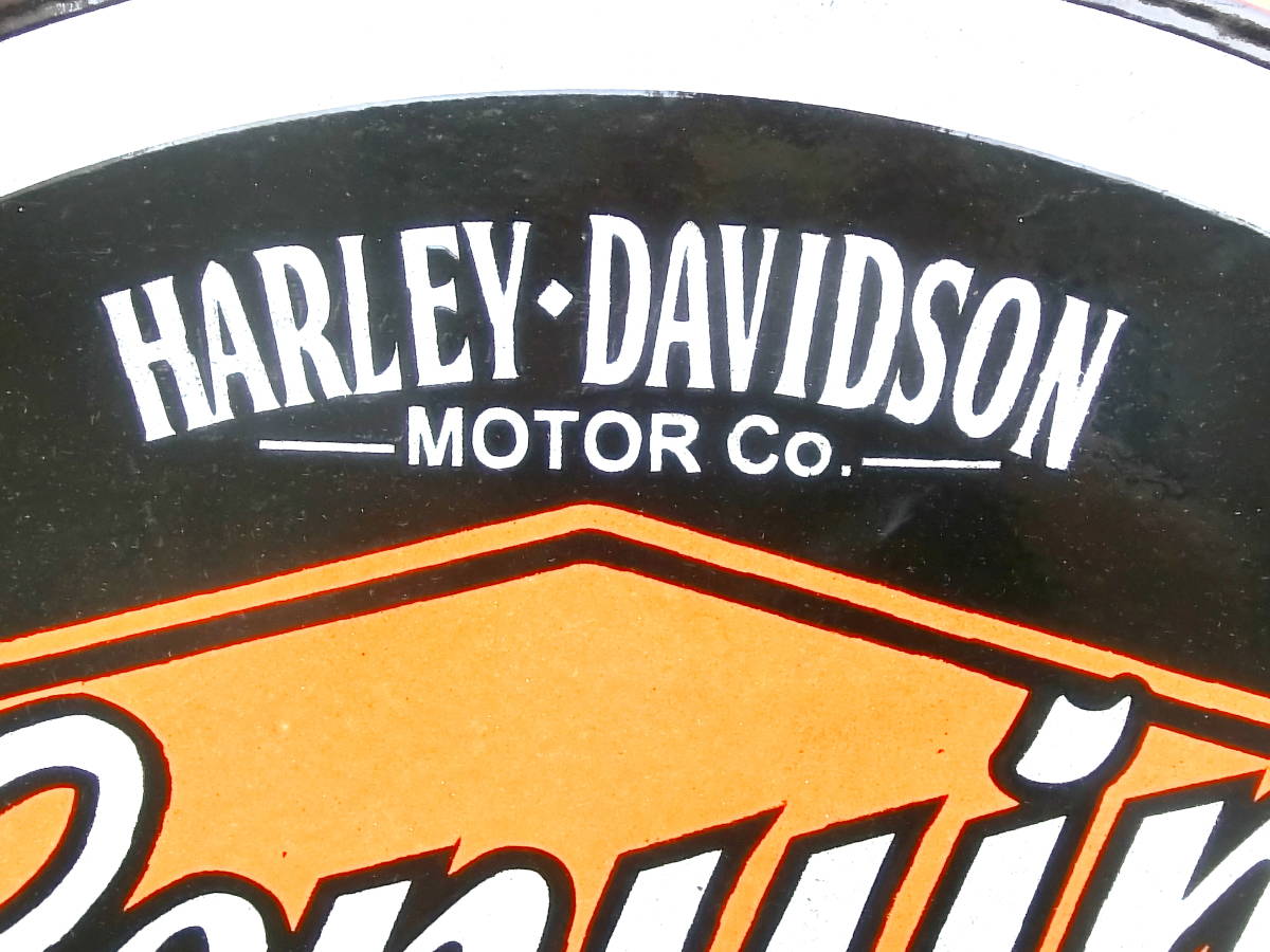 ☆ビンテージ HARLEY-DAVIDSON ハーレーダビッドソン 大型看板 直径約 