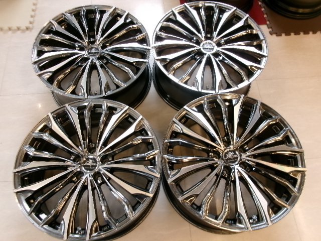 【Weds】クレンツェ　エルアボラ♪Kranze 20インチｘ8.5J＋48　PCD114.3-5穴☆4本[中古アルミ]タイヤ&ホイール招きモアイ像　中御所