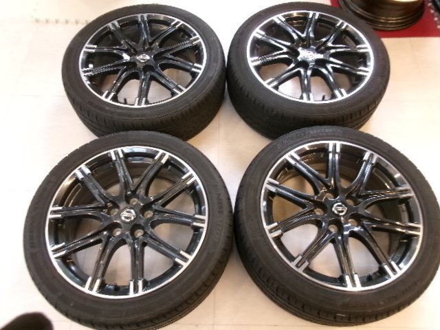 【日産】NISMO　ジューク[純正]アルミ☆7J×18インチ +47 PCD114.3-5穴☆ 225/45R18☆4本[中古]タイヤ&ホイール招きモアイ像　中御所店