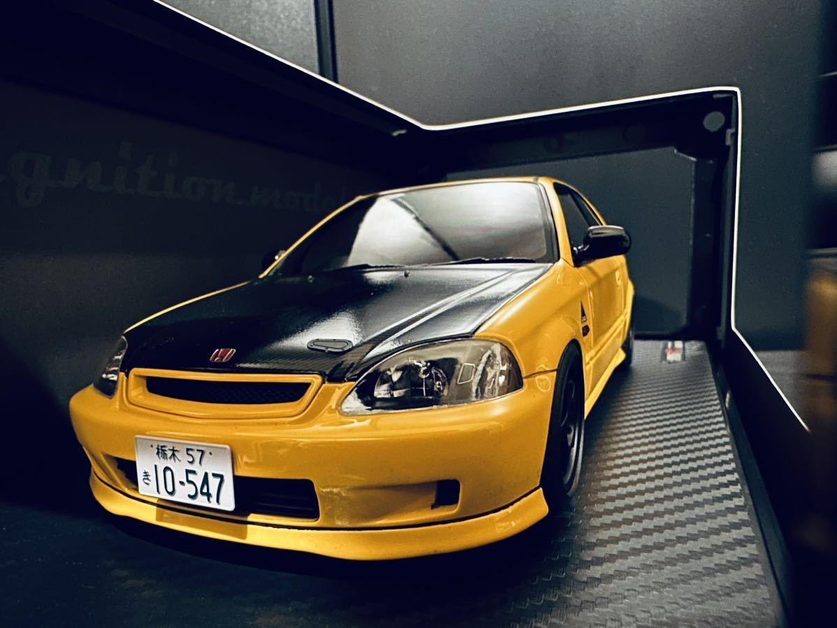 4R-463 ホビージャパン 1⁄64 ホンダ シビック 頭文字D EK9 ホビー