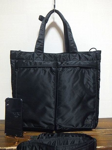 同様:PORTER ポーター .タンカー 2WAY トート バッグ 黒/39050円/大  
