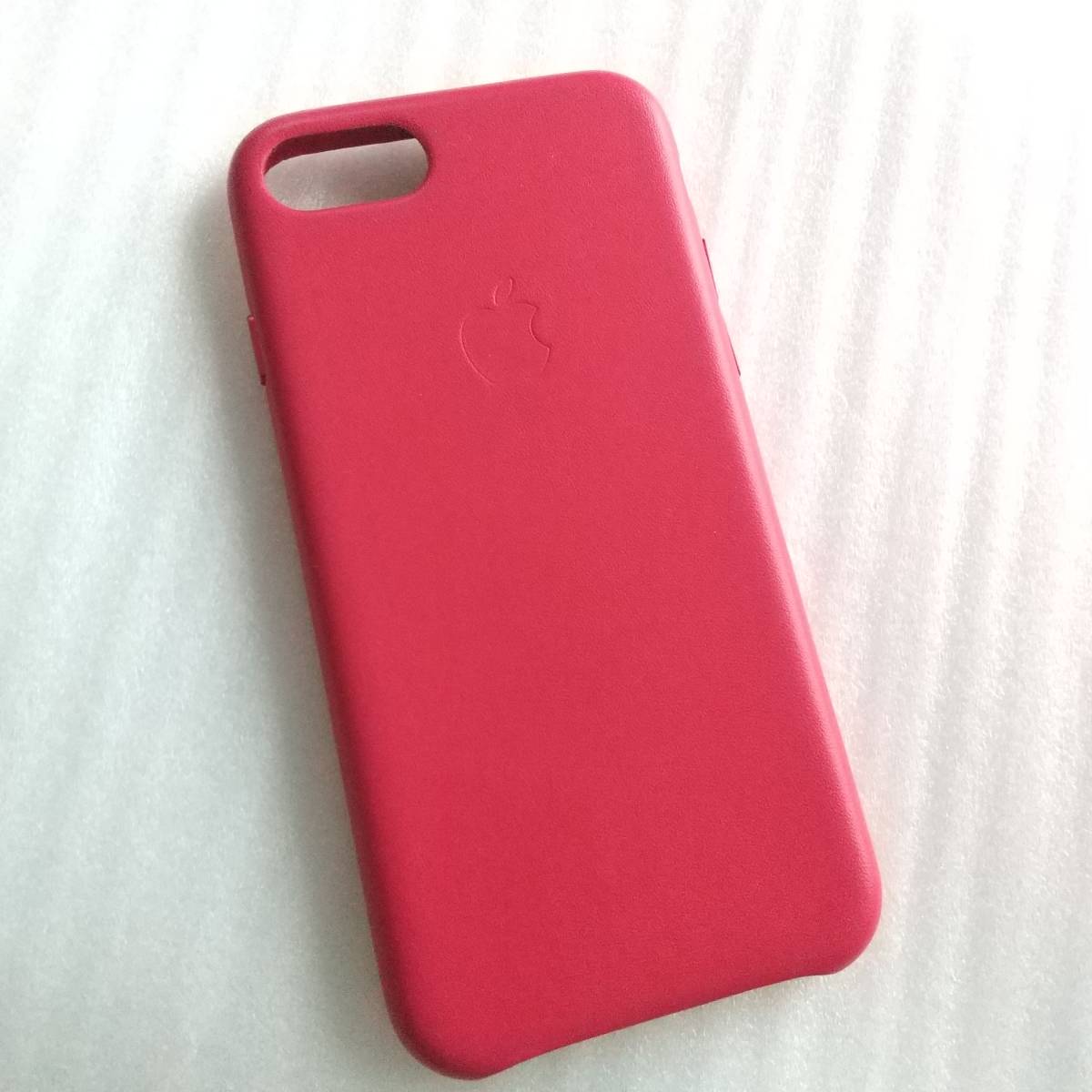 アップル純正 Apple iPhone SE 8 7用レザーケース ピンクフクシア
