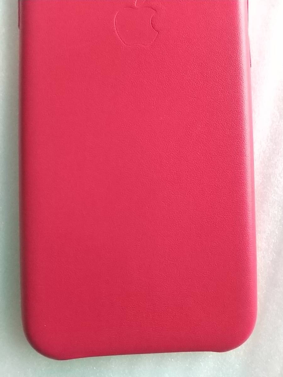 アップル純正 Apple iPhone SE 8 7用レザーケース ピンクフクシア